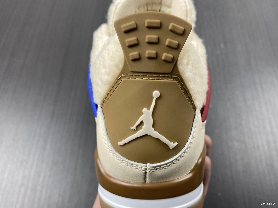 DC0790-103 Air Shoes Beige Jordan Blue Red 4 Blue Retro 0117